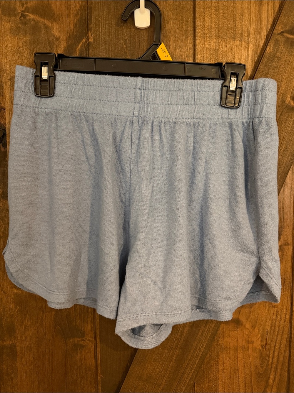 Light Blue Terry Cloth Lounge Shorts